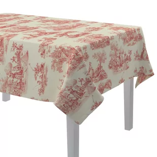 Dekoria Obrus prostokątny tło ecru czerwone postacie 130 × 130 cm Avinon - Obrusy i serwetki Dekoria Obrus prostokątny tło ecru czerwone postacie 130 × 130 cm Avinon - Obrusy i serwetki - miniaturka - grafika 1