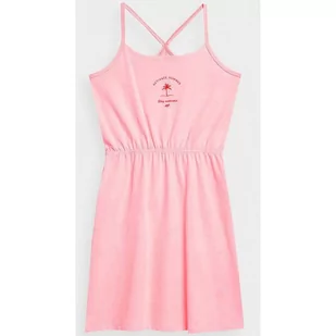 Sukienka 4F Jr 4FJSS23TDREF026 (kolor Różowy, rozmiar 164 cm) - Sukienki i spódnice sportowe - miniaturka - grafika 1
