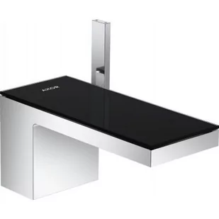 Hansgrohe 47010600 MyEdition Jednouchwytowa bateria umywalkowa 70 z kpl odp$159ywowym Push-Open chrome black glass - Baterie umywalkowe - miniaturka - grafika 1