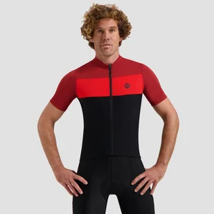 Koszulka rowerowa męska Rogelli Core Block - Koszulki rowerowe - miniaturka - grafika 1