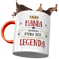 Kubki - Kubek Pomarańczowy dla Hani Hanny Koleżanki Żony z Nadrukiem ze Zdjęciem + Opakowanie na prezent (wzór 04) - miniaturka - grafika 1
