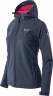 Kurtki i kamizelki sportowe damskie - Hi-Tec Damska kurtka softshell Hi-Tec Lady Neti granatowa rozmiar L - miniaturka - grafika 1