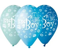 Kubki dla dzieci - Balony Premium, metaliczne, It's a boy, 5 sztuk - miniaturka - grafika 1
