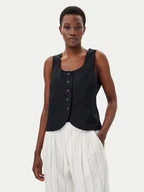 Kamizelki damskie - Gap Kamizelka 714973-00 Czarny Slim Fit - miniaturka - grafika 1