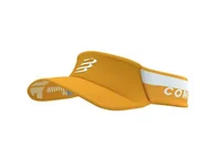 Czapki i chusty sportowe damskie - COMPRESSPORT Daszek biegowy ULTRALIGHT VISOR V2 white/citrus - miniaturka - grafika 1