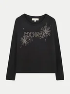 Bluzki damskie - MICHAEL KORS KIDS Bluzka R30142 D Czarny Regular Fit - miniaturka - grafika 1