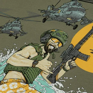 M-Tac - Koszulka Surf Club - Light Olive - 80062038 - Odzież taktyczna i umundurowanie - miniaturka - grafika 8