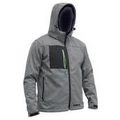 Odzież robocza - DEDRA Kurtka softshell z kapturem BH61KS- XL - miniaturka - grafika 1