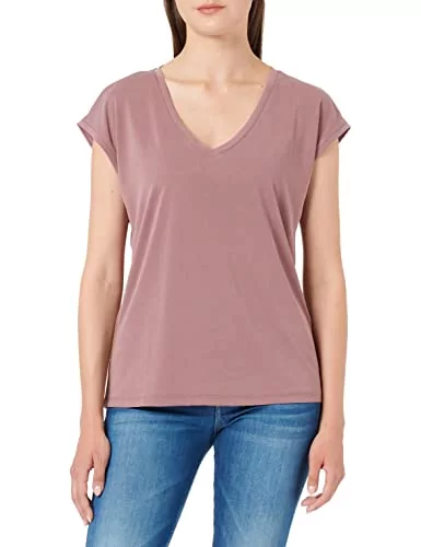 Bestseller a/s Vmfilli Ss V-neck Tee Ga Noos Koszulka Kobiety,  Róowo-brzowy, L - Ceny i opinie na | 