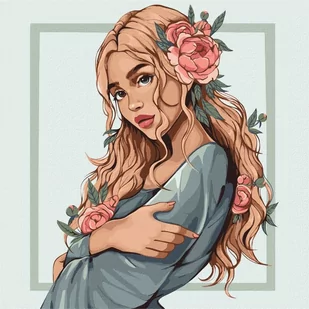 Malowanie po numerach - Wiosenny kwiat 40x40cm - Ideyka - Malowanie po numerach - miniaturka - grafika 1