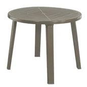 Stoły ogrodowe - Stół okrągły 90 cm cappucino - miniaturka - grafika 1