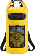 Torebki damskie - torba plażowa 20L, torba raftingowa, wodoodporna torba sportowa PVC, wodoodporny plecak, plecak, żółty - miniaturka - grafika 1