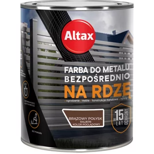 Farba do metalu 750 ml brąz połysk ALTAX - Farby do metalu - miniaturka - grafika 1