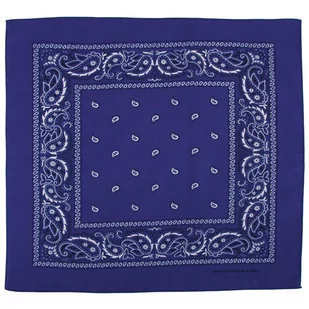 Bandamka Bandana Chusta 55X55 Cm Niebiesko-Biała - Apaszki i szaliki męskie - miniaturka - grafika 1