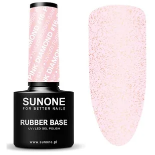 Sunone Rubber Baza kauczukowa Hybryda 5g Pink d 16 - Lakiery hybrydowe - miniaturka - grafika 1