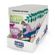 Mokra karma dla kotów - Animal Island NEW JELLY EVERYDAY 12-PACK SASZETKA 12X85g cielęcina w galaretce - miniaturka - grafika 1