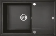 Zlewozmywaki - Zlewozmywak Laveo SBEA711T ZLEW MEGALO GRANITOWY CZARNY 50X78 1KOM + OC, SYFON, BATERTIA BKZ_768// ZL.KUCH.SBEA711T - miniaturka - grafika 1
