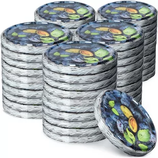 Metalowe wieczka do słoików Valsta 50 szt. 66mm "Śliwki" - Pojemniki kuchenne - miniaturka - grafika 1