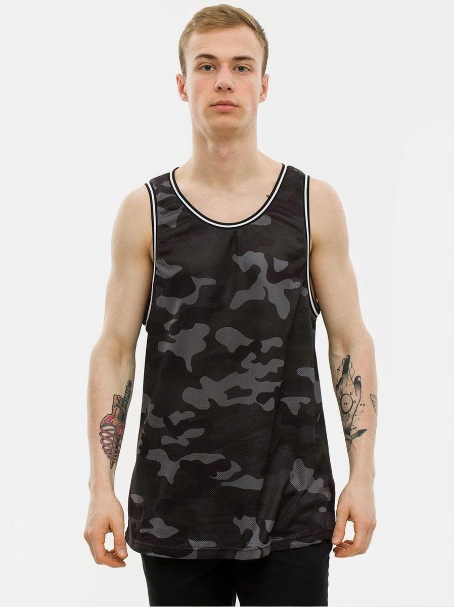KOSZULKA MĘSKA NA RAMIĄCZKACH MORO CAMO SPORT TANK TOP NA LATO TB2065 XXL