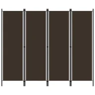 Parawany - Parawan 4-panelowy, brązowy, 200 x 180 cm - miniaturka - grafika 1