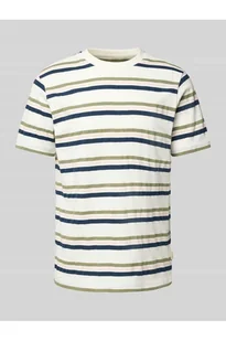 T-shirt z prążkowanym, okrągłym dekoltem model JAMAS - Blend - Koszulki męskie - miniaturka - grafika 1