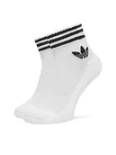 Skarpetki damskie - adidas Zestaw 3 par wysokich skarpet unisex 3-Stripes JV7435 Biały - miniaturka - grafika 1