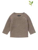 Bluzy i sweterki niemowlęce - Noppies Sweter w kolorze jasnobrązowym - miniaturka - grafika 1