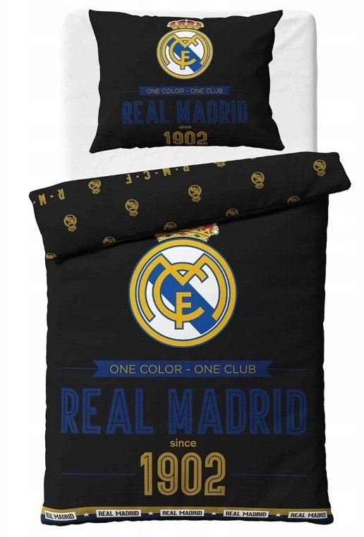 pościel 140x200 bawełniana klubowa Real Madryt
