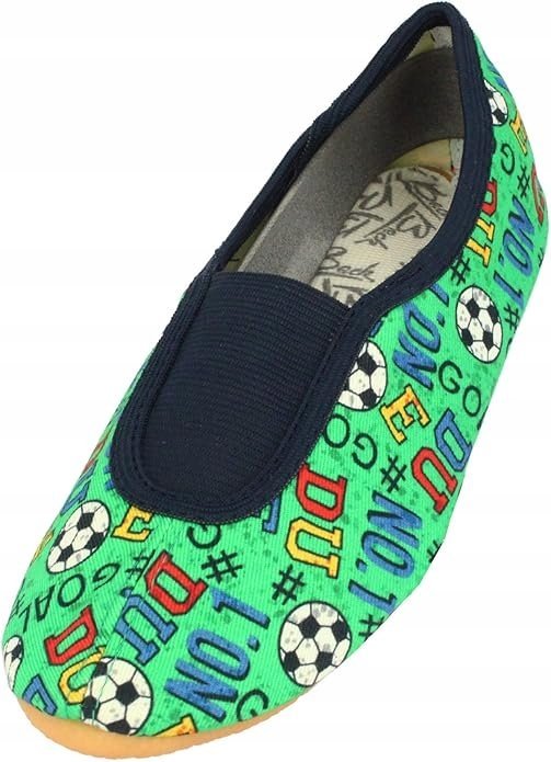 BECK KAPCIE DZIECIĘCE ZIELONE TEKSTYLNE PIŁKA NOŻNA 24 6_A