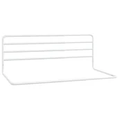 Zabezpieczenia dla dzieci - vidaXL Barierka zabezpieczająca do łóżka, biała, (76-137)x55, żelazna - miniaturka - grafika 1