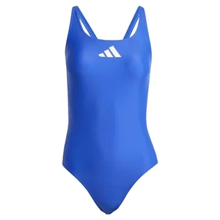 adidas Damski strój kąpielowy 3 bary 42, Półprzezroczysty niebieski/biały, 42 - Stroje kąpielowe - miniaturka - grafika 1