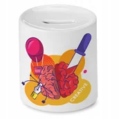 Skarbonki - Skarbonka Dla Palacza na Urodziny Imieniny Prezent z Nadrukiem ze Zdjęciem + Opakowanie na prezent (wzór 02) - miniaturka - grafika 1