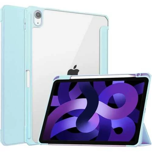 Bizon Etui Case Tab Clear Matt do Apple iPad Air 5 / Air 4 / iPad Pro 11 2018, błękitne