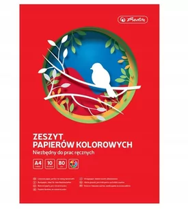 Herlitz Zeszyt papierów kolorowych A4/10K (10szt) - HERLITZ - Szkolne artykuły papiernicze - miniaturka - grafika 1