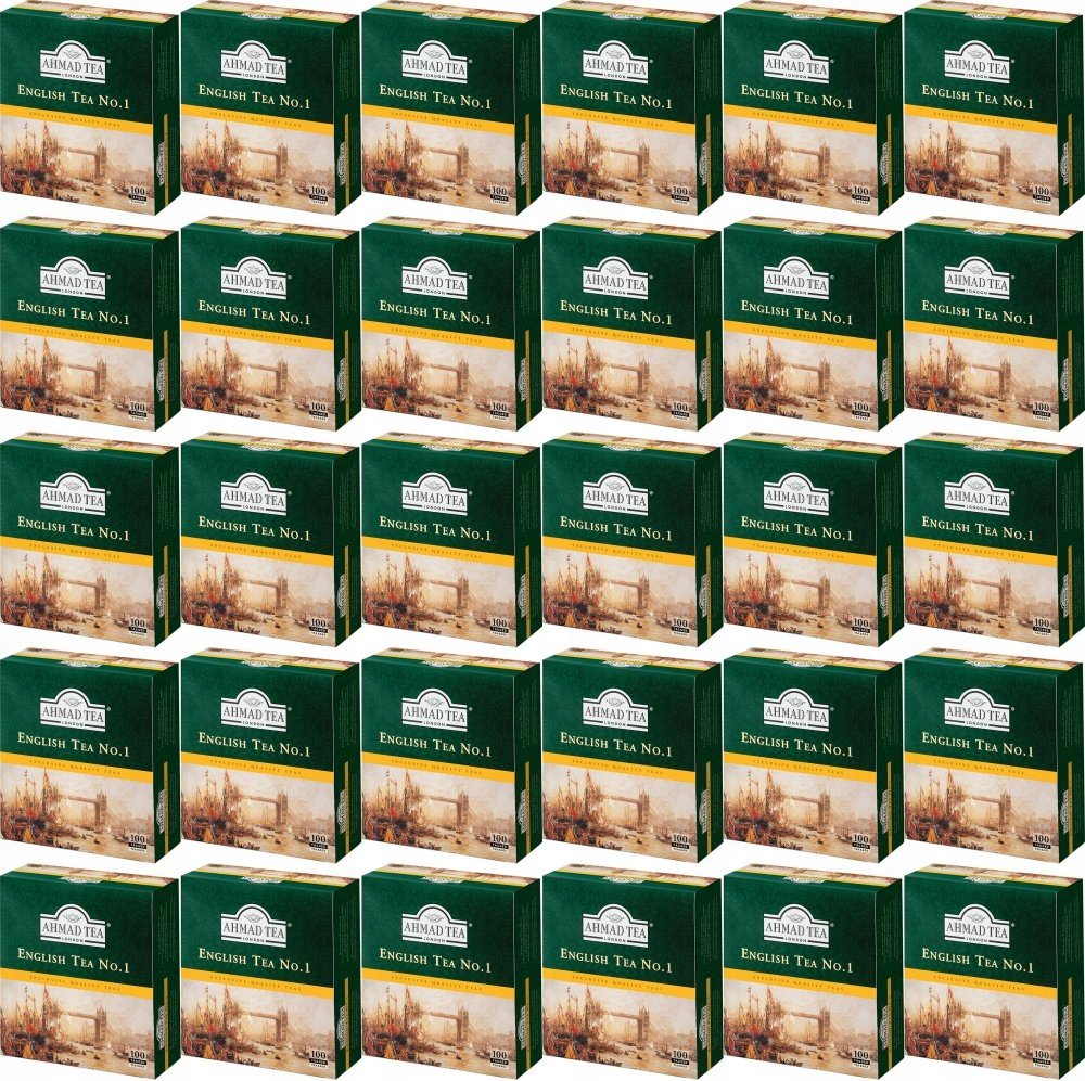 Herbata czarna English No.1 Ahmad ekspresowa 100 torebek x48