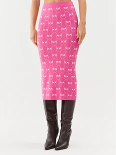 Pinko Spódnica ołówkowa 100211 A0IS Różowy Slim Fit - Spódnice - miniaturka - grafika 1