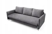 Sofy i kanapy - Tapicerowana szara sofa rozkładana BELIS BOUCLE z funkcją spania - miniaturka - grafika 1