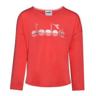 Koszulka dziewczęca DIADORA JG.LS T-SHIRT 5PALLE - Koszulki dla dziewczynek - miniaturka - grafika 1