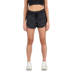 Spodenki New Balance WS31255BK - czarne - Spodnie sportowe damskie - miniaturka - grafika 1