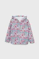 Bluzy dla dziewczynek - Guess bluza dziecięca z kapturem wzorzysta - miniaturka - grafika 1