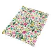 Koce - Pluszowy kocyk na łóżko kolorowy Kolorowe kwiatki, Fabricsy - miniaturka - grafika 1