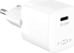 Fixed Ładowarka sieciowa Mini USB-C PD 20W, biała - Ładowarki do telefonów Fixed Ładowarka sieciowa Mini USB-C PD 20W, biała - Ładowarki do telefonów - miniaturka - grafika 1