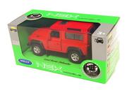 Modele do sklejania - Welly, 1:34 Land Rover Defender, czerwony - miniaturka - grafika 1