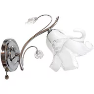 Lampy ścienne - VEN Kinkiet LAMPA ścienna VEN K-3691/1 CHROM szklana OPRAWA crystal glamour kryształki chrom __code-66317 - miniaturka - grafika 1