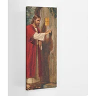 Ikony i obrazy sakralne - Jezus Pukający do Drzwi - obraz polycanvas, 50x125 - miniaturka - grafika 1