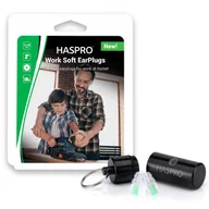 Akcesoria medyczne - Haspro Work Soft, universalne zatyczki do pracy w domu i warsztacie, 2 sztuki - miniaturka - grafika 1
