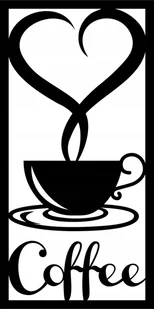 Obraz Ścienny Dekoracja do Kuchni FIliżanka Kawy Coffee - Obrazy i zdjęcia na płótnie - miniaturka - grafika 1