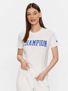 Champion T-Shirt 116084 Biały Regular Fit - Koszulki i topy damskie - miniaturka - grafika 1
