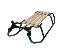 Sanki i ślizgacze - Matpol Sanki metalowe zielony GAWO-70651 - miniaturka - grafika 1