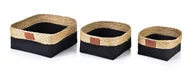 Kosze wiklinowe - BALI KOMPLET 3 KOSZY L28xh12cm M24xh 11cm S19xh10cm - miniaturka - grafika 1